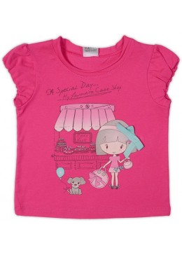Garden baby летняя футболка для девочки 26158-03